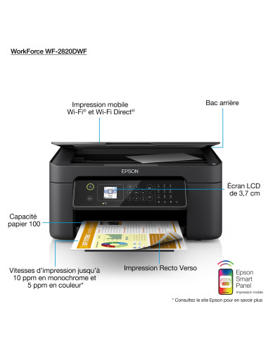 Epson - C11CG30406 - WorkForce WF-2840DWF 