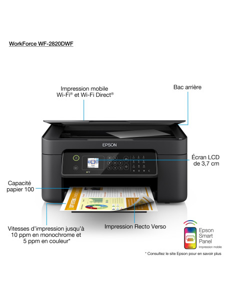 Epson - C11CG30406 - WorkForce WF-2840DWF 