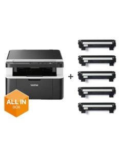 Brother - DCP-1612WVBF1 - All in Box DCP-1612WVB - Multifonctions (Impression - copie - scan) laser - noir et blanc - A4 - pas d