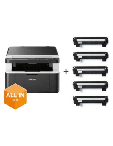 Brother - DCP-1612WVBF1 - All in Box DCP-1612WVB - Multifonctions (Impression - copie - scan) laser - noir et blanc - A4 - pas d