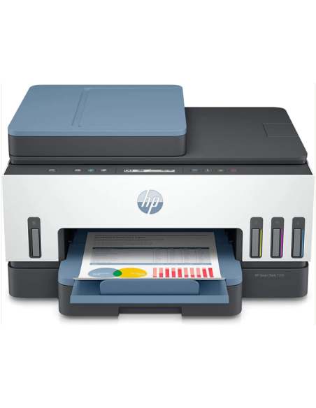 HP Smart Tank 7306 All-in-One - Multifonction (Impression, copie, scan, Fax) jet d'encre, couleur, A4, Recto Verso uniquement en