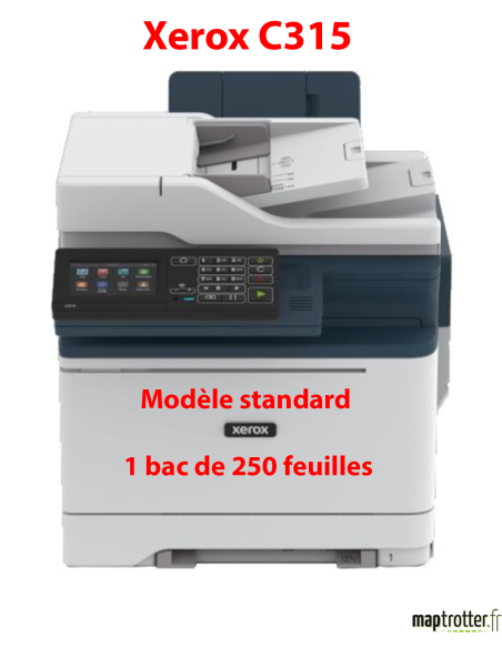 Xerox - C315V_DNI - Multifonction, impression, copie, scan, fax, Laser, couleur, A4, Recto verso en impression, copie, scan (un 