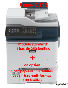 Xerox - C315V_DNI - Multifonction, impression, copie, scan, fax, Laser, couleur, A4, Recto verso en impression, copie, scan (un  2