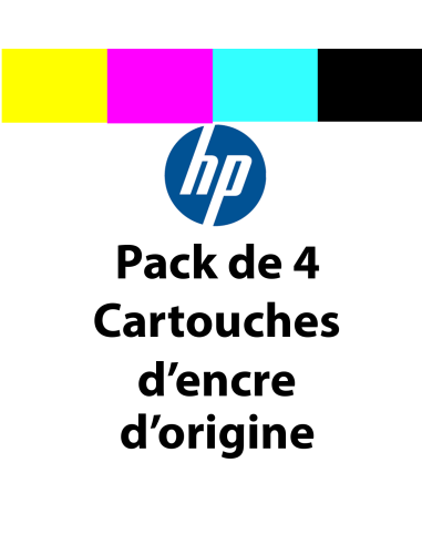 HP - 6ZC73AE301 - HP 903 - Pack de 4 - noir, jaune, cyan, magenta - originale - cartouche d'encre - pour Officejet 69XX, Officej