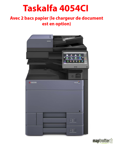 Kyocera - TASKalfa 4054CI - Multifonctions (impression, copie, scan) laser, couleur, A3, écran tactile, chargeur en option, 40 p