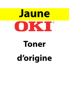 OKI - 09006129 - Toner jaune, produit d'origine, 6 000 pages  