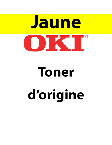 OKI - 09006129 - Toner jaune, produit d'origine, 6 000 pages  