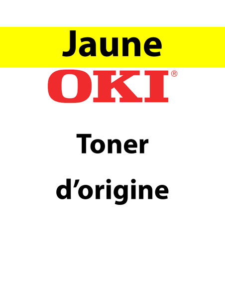 OKI - 09006129 - Toner jaune, produit d'origine, 6 000 pages  