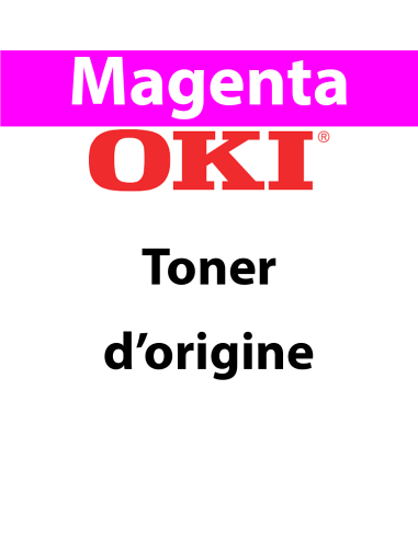 OKI - 09006128 - Toner magenta, produit d'origine, 6 000 pages  