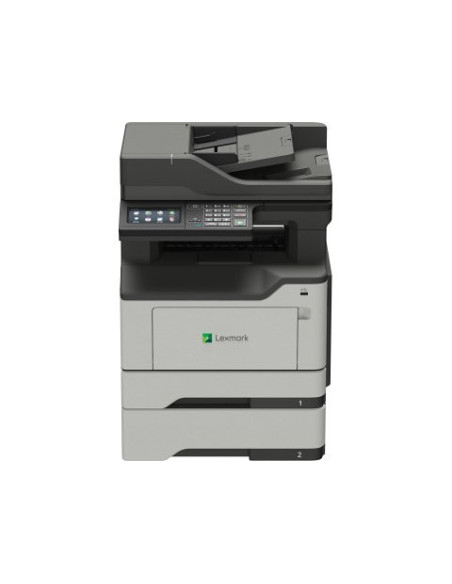 Lexmark - MX421ade - Multifonctions (impression, copie, scan, fax) laser, noir et blanc, A4, Chargeur de documents RADF, recto v