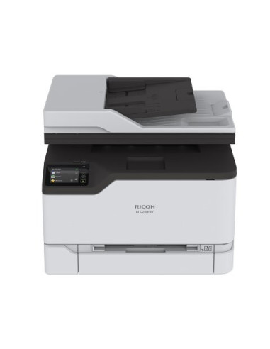 Ricoh - M C240FW Multifonctions (impression, copie, scan, fax) laser couleur, A4, Chargeur de documents ADF, recto verso uniquem