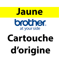 Brother - LC427Y - Cartouche jaune, produit d'origne, 1500 pages 