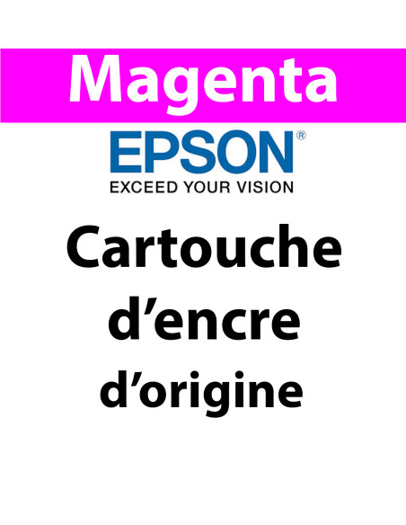 Epson - 408L - C13T09K34010 - Cartouche d'encre magenta, produit d'origine, lunettes, 1 700 pages 