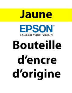 Epson - 104 - C13T00P440 - bouteille d'encre Jaune, 65 ml, produit d'origine, 7 500 pages 