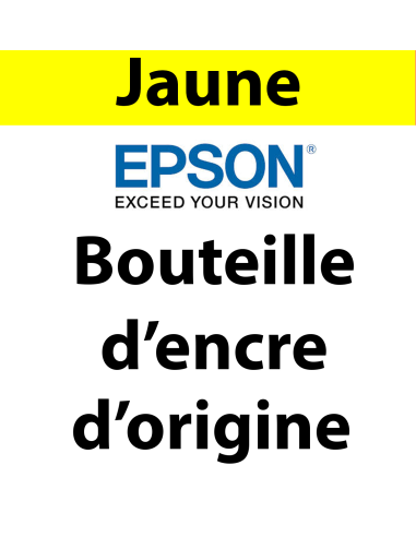Epson - 104 - C13T00P440 - bouteille d'encre Jaune, 65 ml, produit d'origine, 7 500 pages 