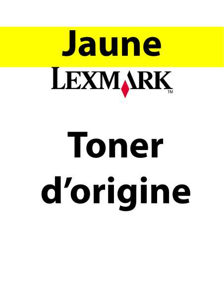 Lexmark - 24B7501 - Toner jaune - produit d'origine - 6 000 pages 