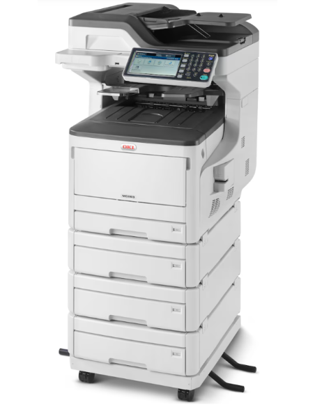 OKI - MC883DNV Multifonction, impression, copie, scan, fax, laser, couelur, A3, Recto verso en impression, copie, scan, Chargeur