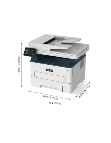 Xerox - B235V_DNI - Multifonction (impression, copie, scan,fax) laser, noir et blanc, A4, recto verso uniquement en impression, 