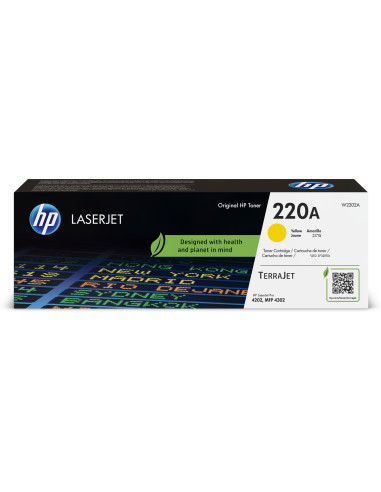 HP - W2202A - 202A Toner jaune, produit d'origine, 1 800  pages
