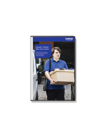 Brother - ZWOS03059 - Ptouch 3 ans - Aller-Retour atelier - Pour : PT-D410VP, PT-D410, PT-D460BTVP, PT-D610BTVP, PT-D800W, PT-E110, PT-E110VP, PT-E300VP, PT-E310BTVP, PT-E550WNIVP, PT-E550WSP, PT-E550WVP, PT-E560BTVP, PT-E560BTSP, PT-H100LB, PT-H100LBF7, 