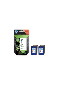 HP - 57 - Pack de 2 cartouches d'encre 3 couleurs cyan, magenta, jaune- produit d'origine - 1000 pages - C9503AE 2