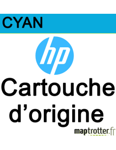 HP - C1Q13A - 764 - Cartouche d'encre cyan - produit d'origine - 300 ml