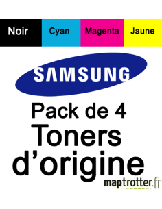 Samsung - CLT-P404C - Rainbow kit toners noir/cyan/magenta/jaune - produit d'origine - 1500 pages noir - 1000 pages couleur