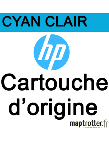 HP - C9390A - 70 - Cartouche d'encre cyan clair - produit d'origine - 130 ml