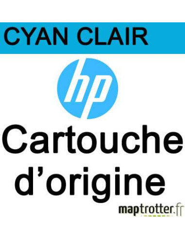 HP - C9470A - 91 - Cartouche d'encre cyan clair - produit d'origine - 775 ml