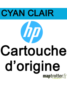 HP - C4934A - 81 - Cartouche d'encre cyan clair - produit d'origine - 680 ml