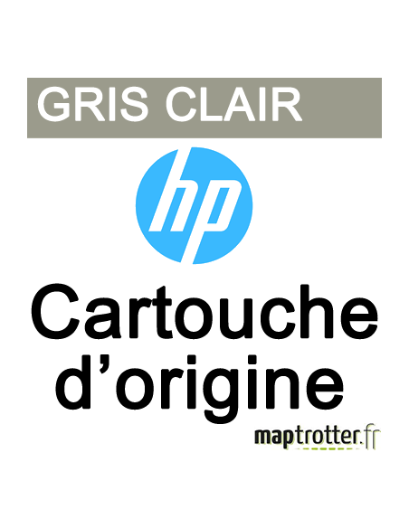 HP - CN634A - 772 - Cartouche d'encre gris clair - produit d'origine - 300 ml