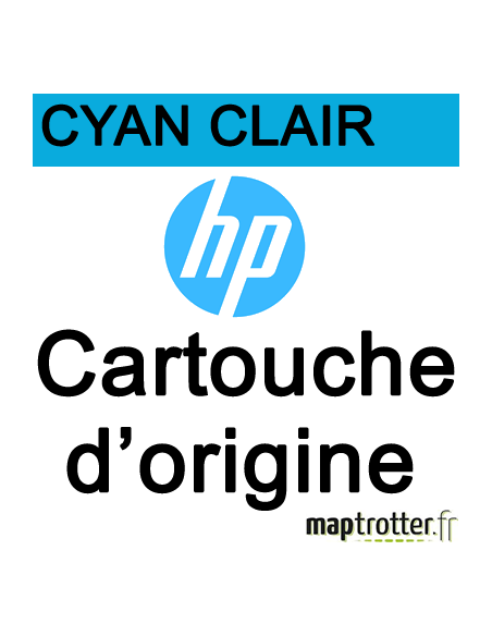 HP - C5076A - 83 - Pack de 3  Cartouches d'encre cyan clair  - 680 ml - produit d'origine