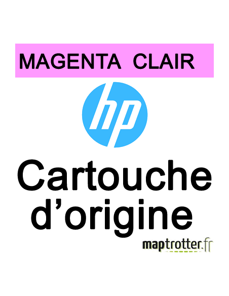 HP - B6Y11A - 771 - Cartouche d'encre magenta clair - produit d'origine - 775ml